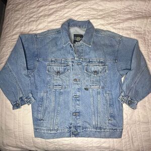 Vintage Dr. Martens Denim Bomber Style Trucker Jean Jacket Size Small